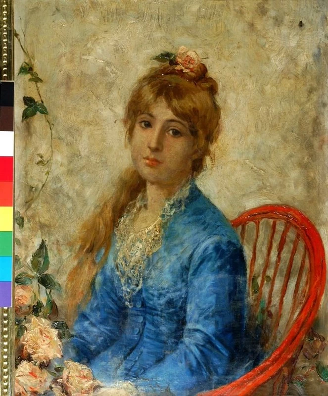 Ritratto di ragazza sulla sedia rossa - Collezione Michele Praitano, Campobasso